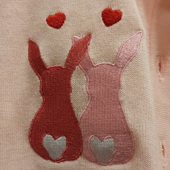 Cropped pink bunny cardigan - Picture 3 of 4